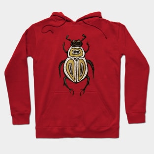 Fun Beetle Abstract Decorative Ink Art Hoodie